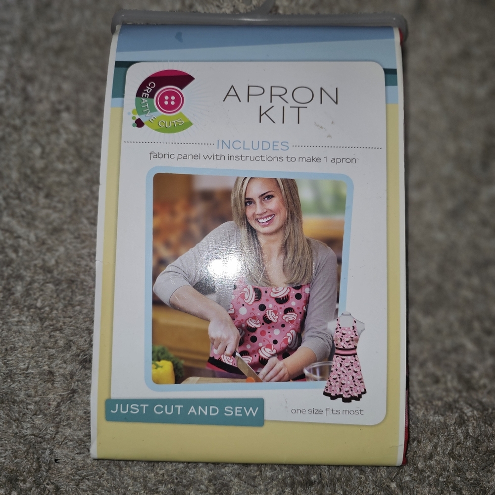 Creative Cuts Kitchen Cupcake Apron Sewing Kit Pink Cut & Sew